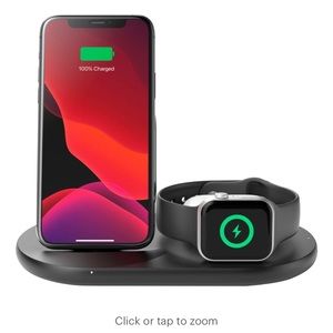 Belkin 3-in-1 Wireless Charger Fast Charging Stand for iPhone Watch & AirPods m